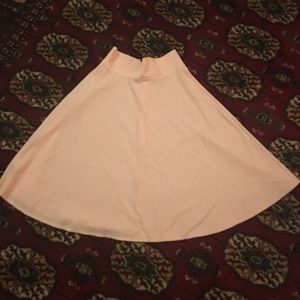 Light pink circle skirt